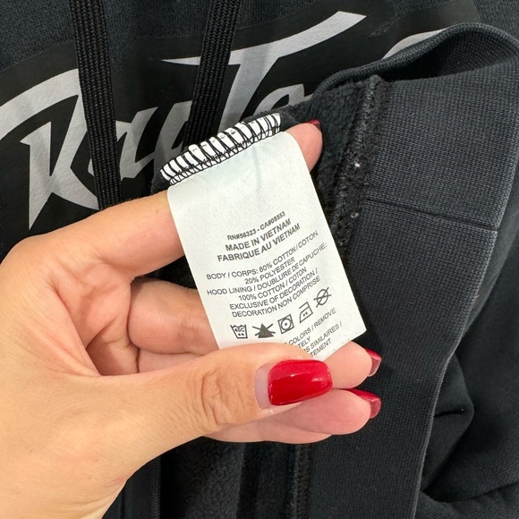 EUC NBA Nike Black Toronto Raptors Classic Hoodie - Size M - Picture 4 of 4